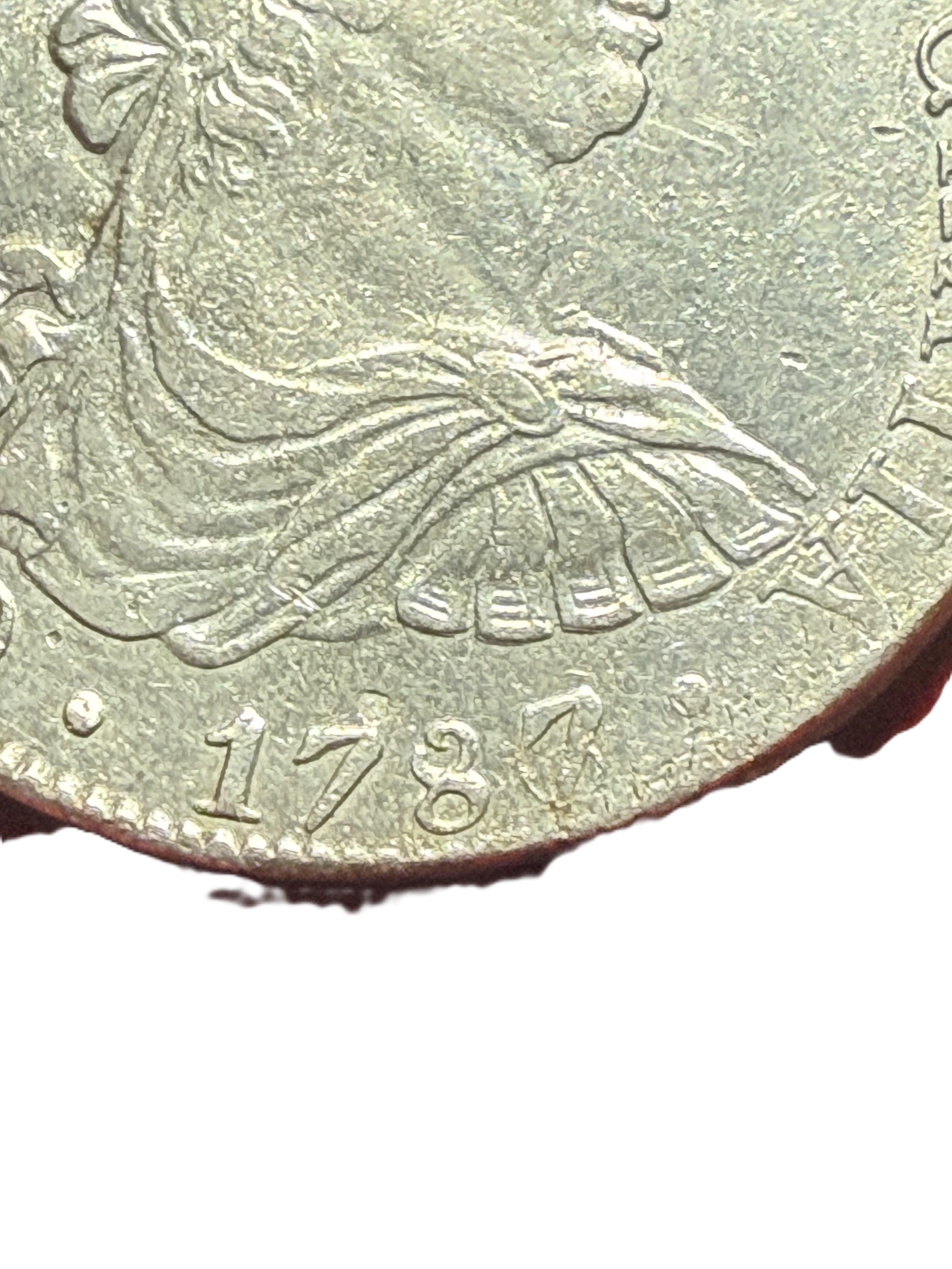 CARLOS III. 8 Reales 1787/6. Sobrefecha. México FM. EBC+