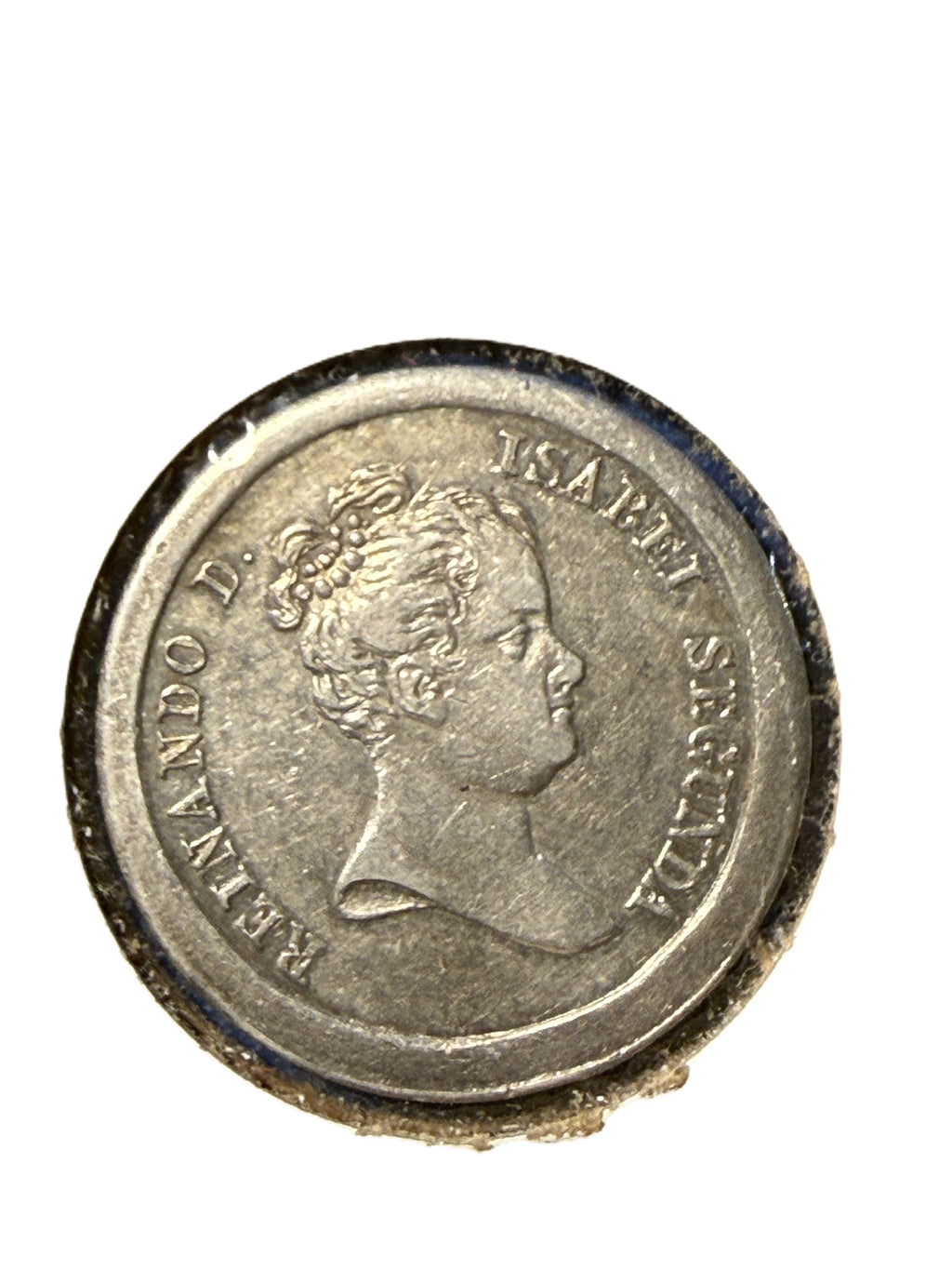 Medalla plata 1837 ISABEL II Promulgación de la Constitución en Barcelona. Escasa