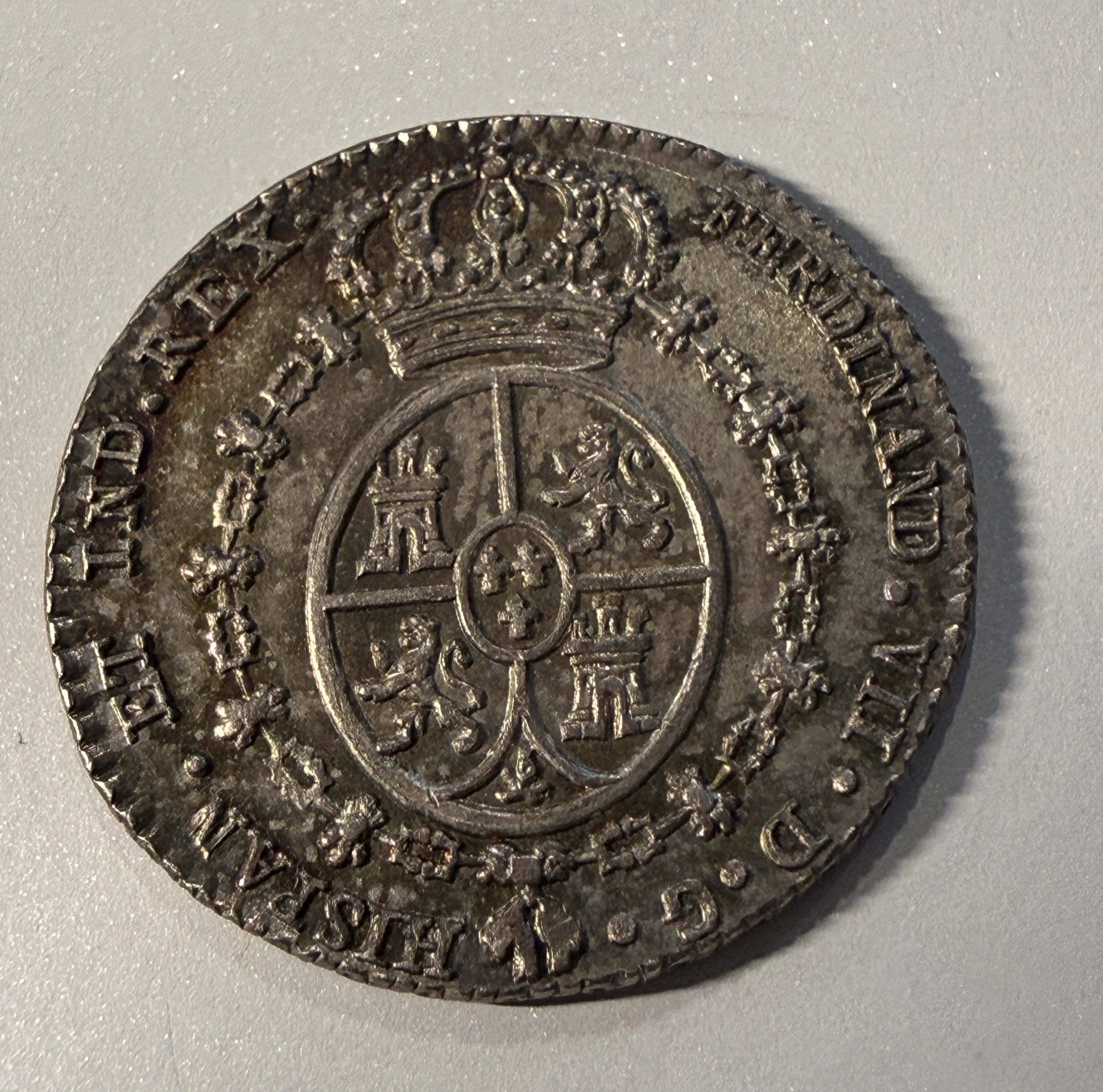 1808. Fernando VII. Madrid. Medalla de Proclamación. Módulo 1 real.