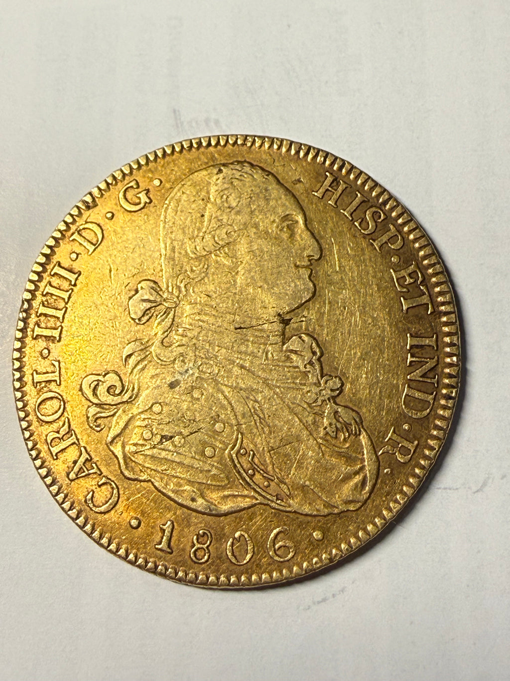 CARLOS IV. 8 (1788-1808). 8 Escudos. Potosí. 1806.