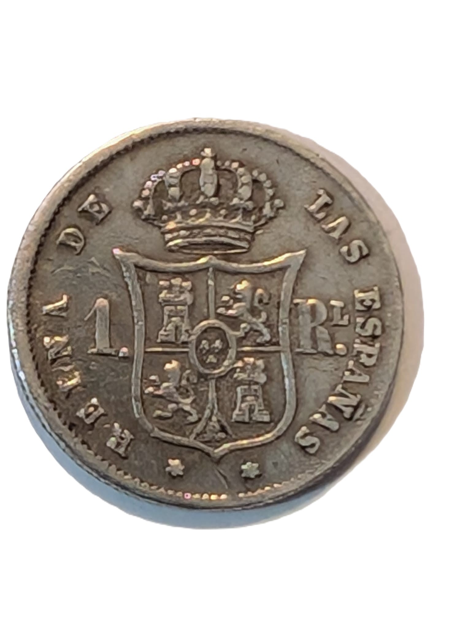 Isabel II. 1 Real. Madrid. 1859. MBC-