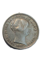 Isabel II. 1 Real. Madrid. 1852. BC+