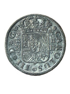 Carlos III 1761, 2 Reales M JP. Madrid. MBC