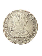 CARLOS III. 2 reales. 1782. México FF. MBC+/EBC-