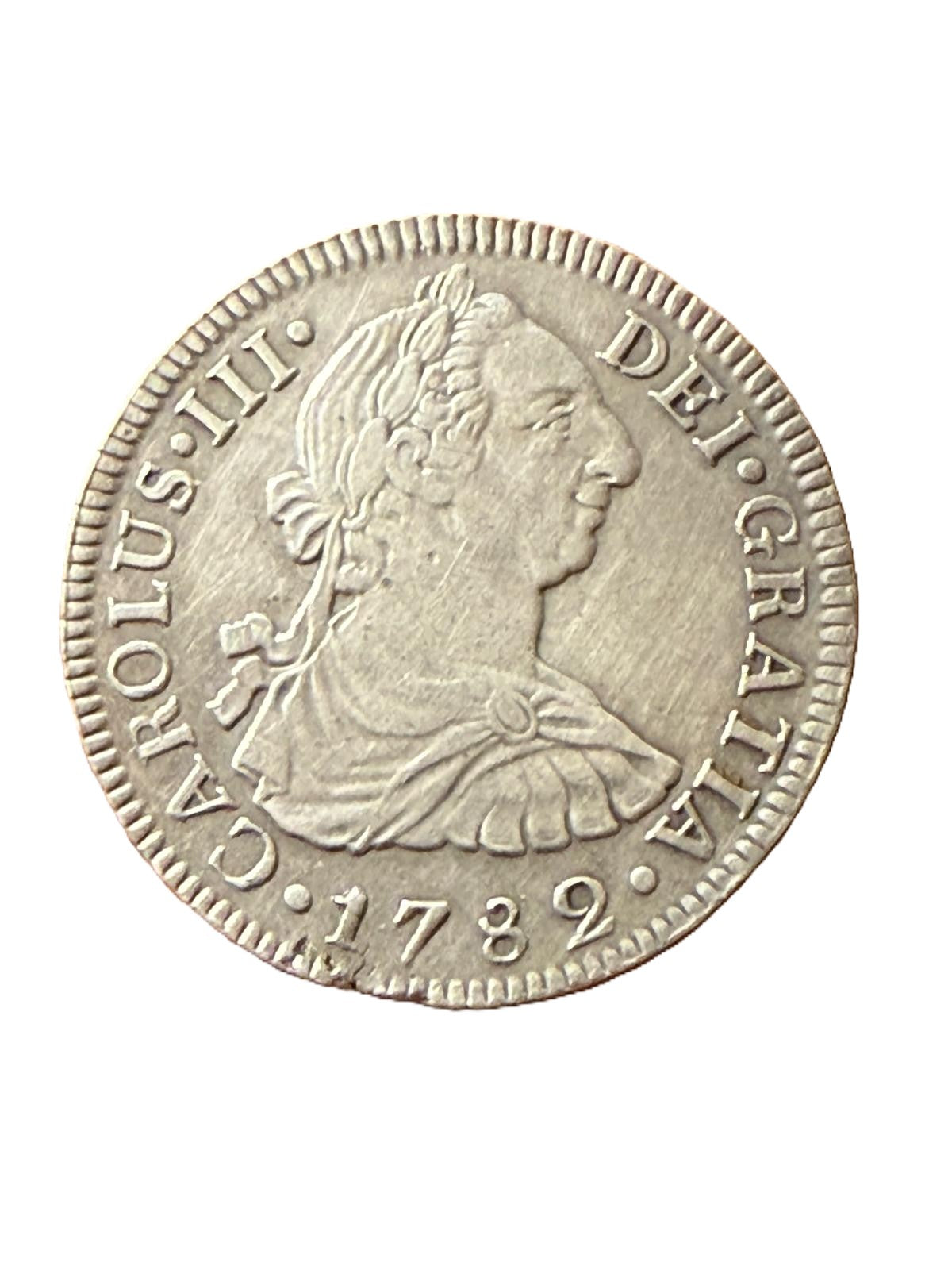 CARLOS III. 2 reales. 1782. México FF. MBC+/EBC-