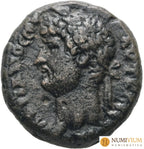 ADRIANO (135/6 dC). Tetradacma de Alejandría (Egipto). RARA. Solo 3 ejemplares conocidos. MBC Tetradracma
