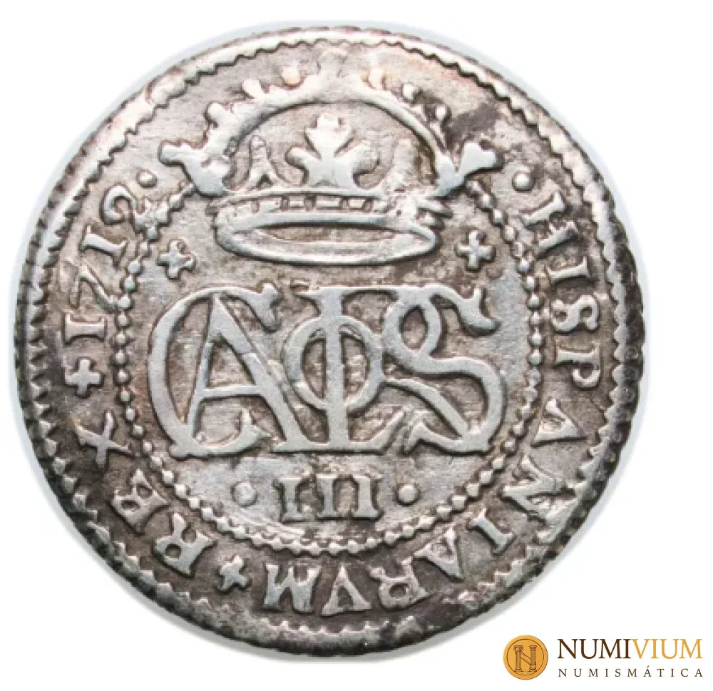 Archiduque Carlos III (pretendiente) · 1712. Barcelona. 2 Reales