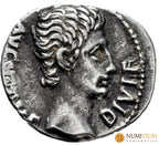 Augusto. Denario. 15-13 a.C. Lugdunum. (Ric-167a). MBC+
