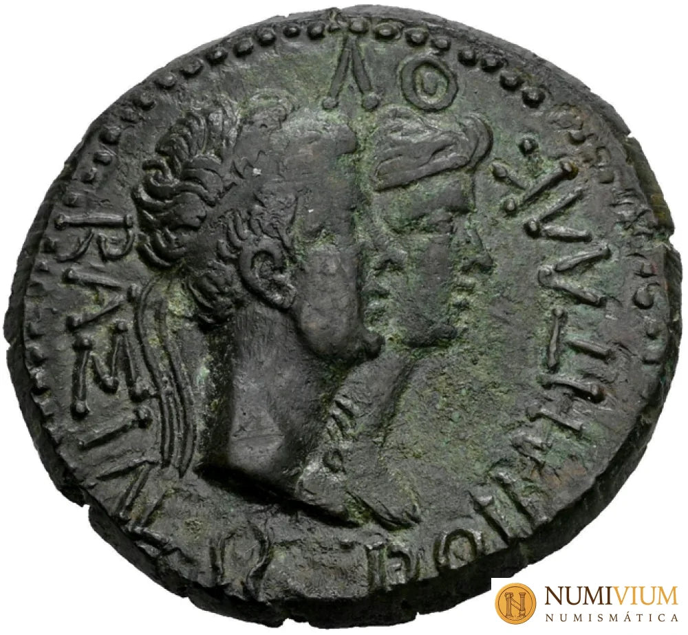 Augusto y Rhoemetalkes I. 11 a.C. - 12 d.C. Tracia.