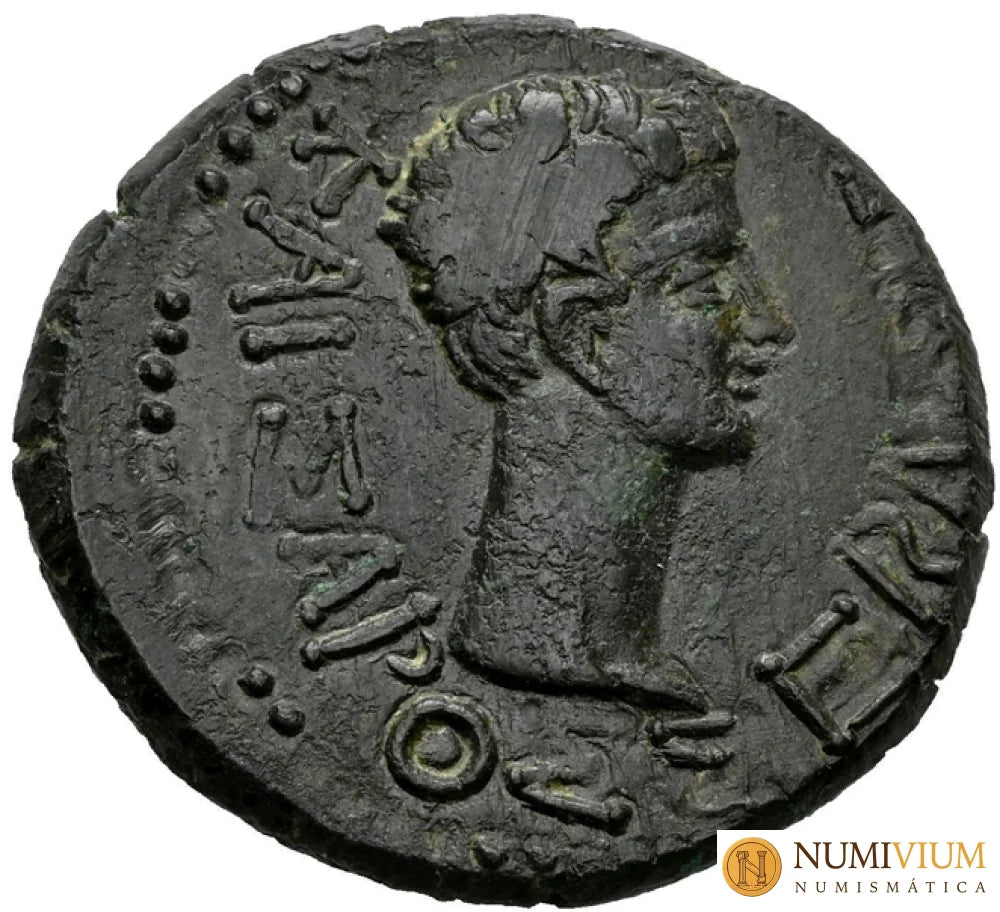 Augusto y Rhoemetalkes I. 11 a.C. - 12 d.C. Tracia.
