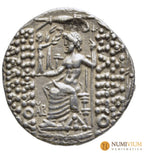 Aulo Gabinio Procónsul Romano (57-55 a.C.). Tetradracma. Tipo póstumo de Filipo I Filadelfo.