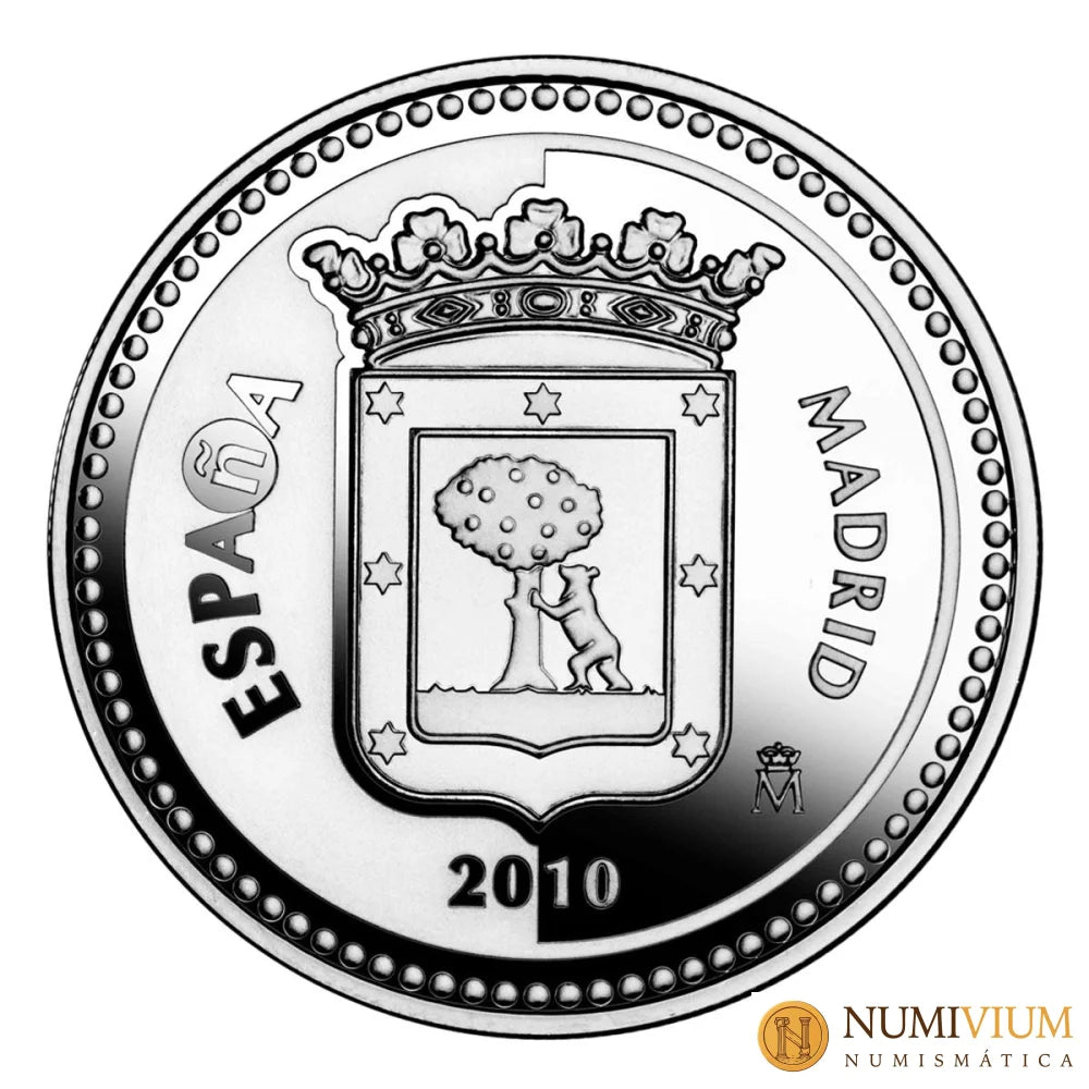 CAPITALES ESPAÑOLAS - MADRID. 5 € de plata Proof