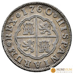 Carlos III (1759-1788). 2 reales. 1760. Madrid. JP. MBC