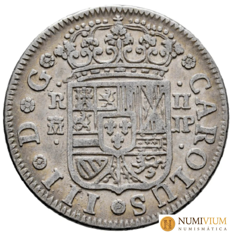 Carlos III (1759-1788). 2 reales. 1760. Madrid. JP. MBC