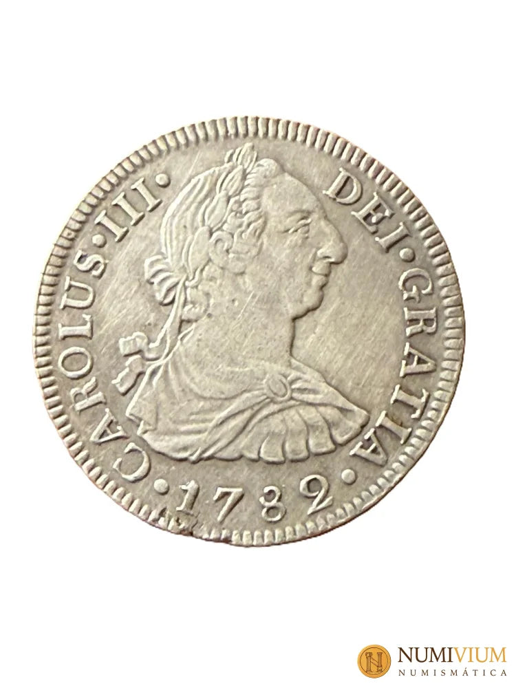 CARLOS III. 2 reales. 1782. México FF. MBC+/EBC-