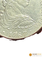 CARLOS III. 8 Reales 1787/6. Sobrefecha. México FM. EBC+ Sobrefecha