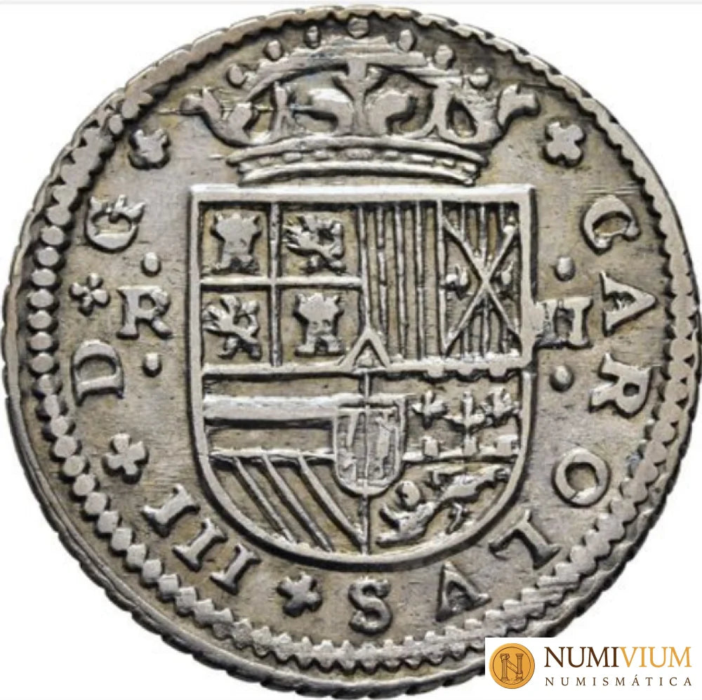 CARLOS III Archiduque. Barcelona. 2 reales. 1709. EBC-/MBC+. Buen ejemplar 2 Reales