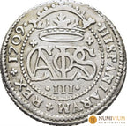 CARLOS III Archiduque. Barcelona. 2 reales. 1709. EBC-/MBC+. Buen ejemplar 2 Reales