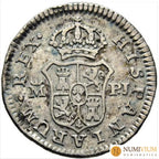 CARLOS III. Madrid. 1/2 real. 1775. PJ. MBC-/MBC