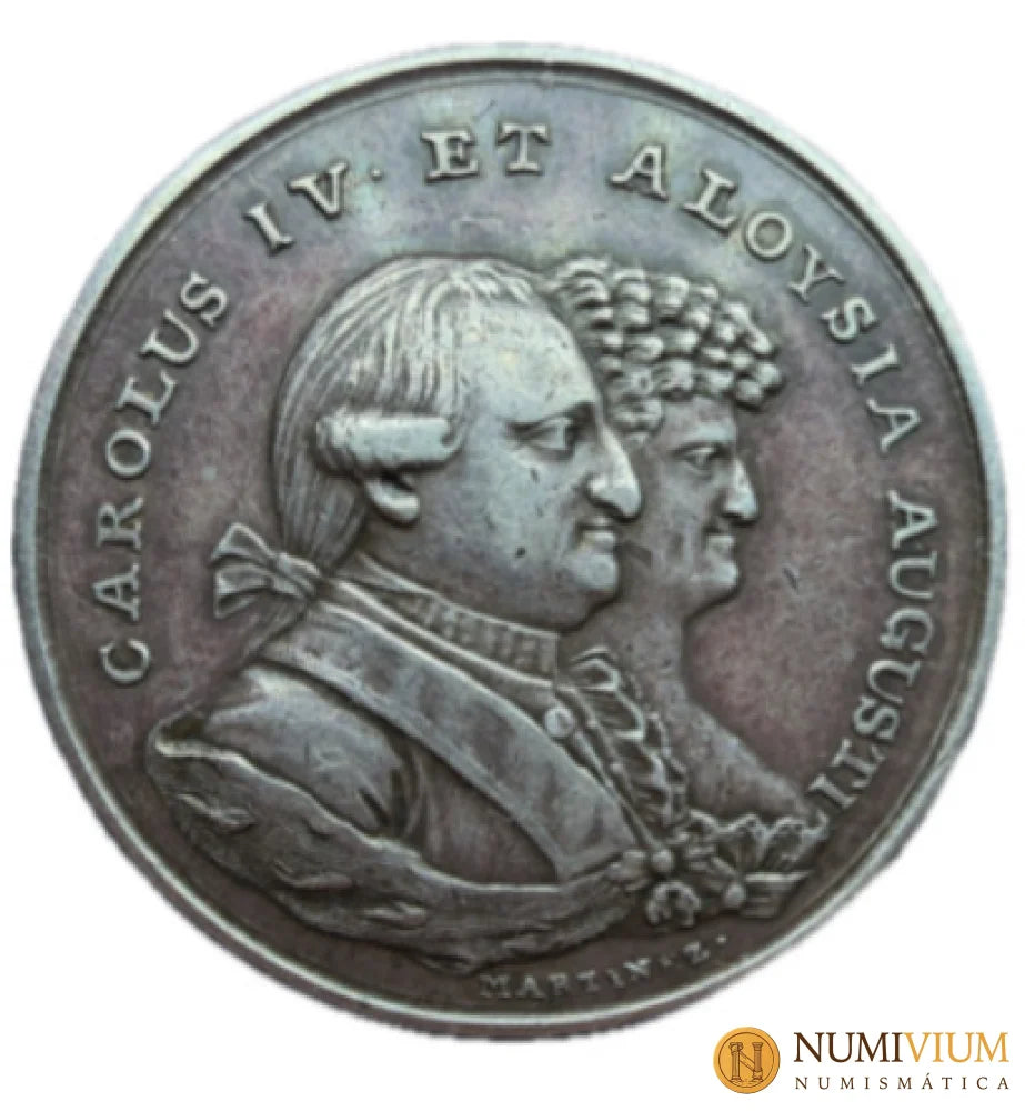 Carlos IV (1788-1808). Medalla de proclamación. 1789. Soria. Escasa - Medalla