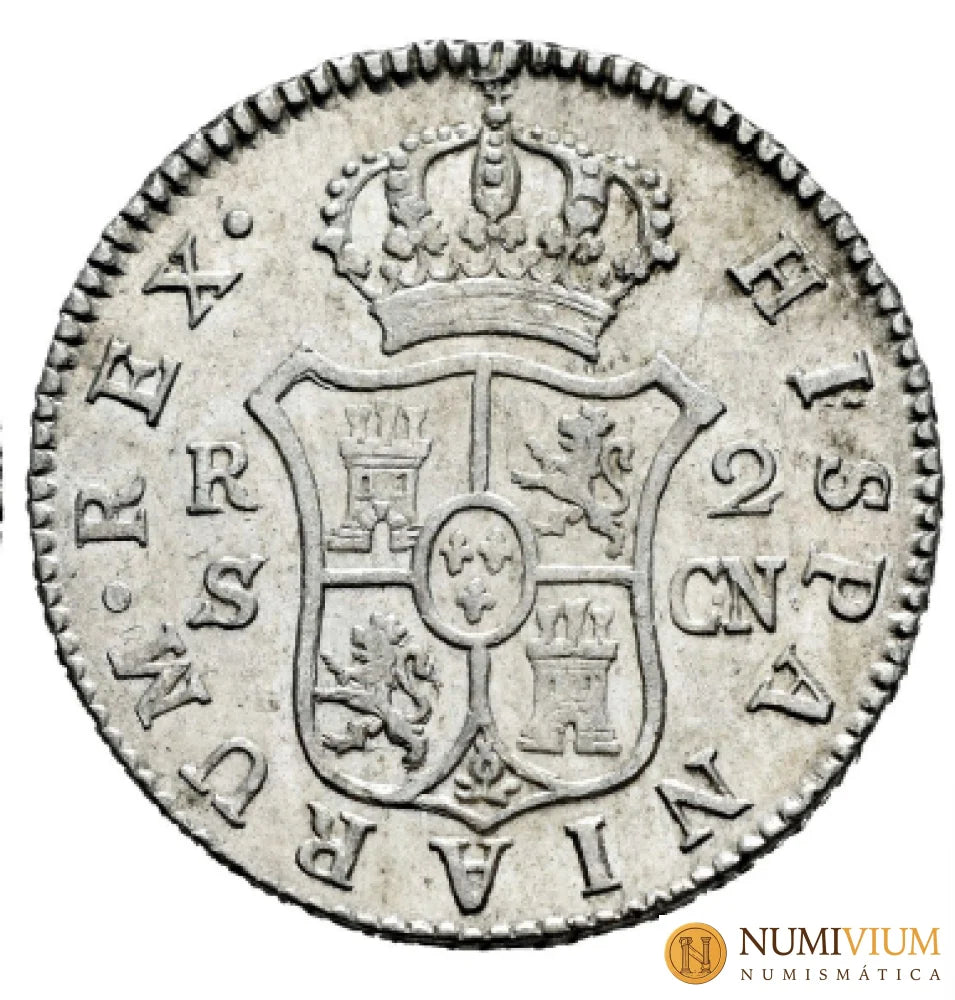 CARLOS IV. 2 Reales. 1806. Sevilla. MBC+/EBC-. Restos brillo original