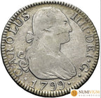 CARLOS IV. Madrid. 2 reales. 1799. MF.