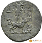 CILICIA. Tarso. Cobre. c. 164–27 a. C.. Diosa Tique y Sandán Cilicia