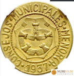 Consejo Municipal de Menorca (Baleares). 2,5 Pesetas. 1937. MS-63 Emisiones Locales