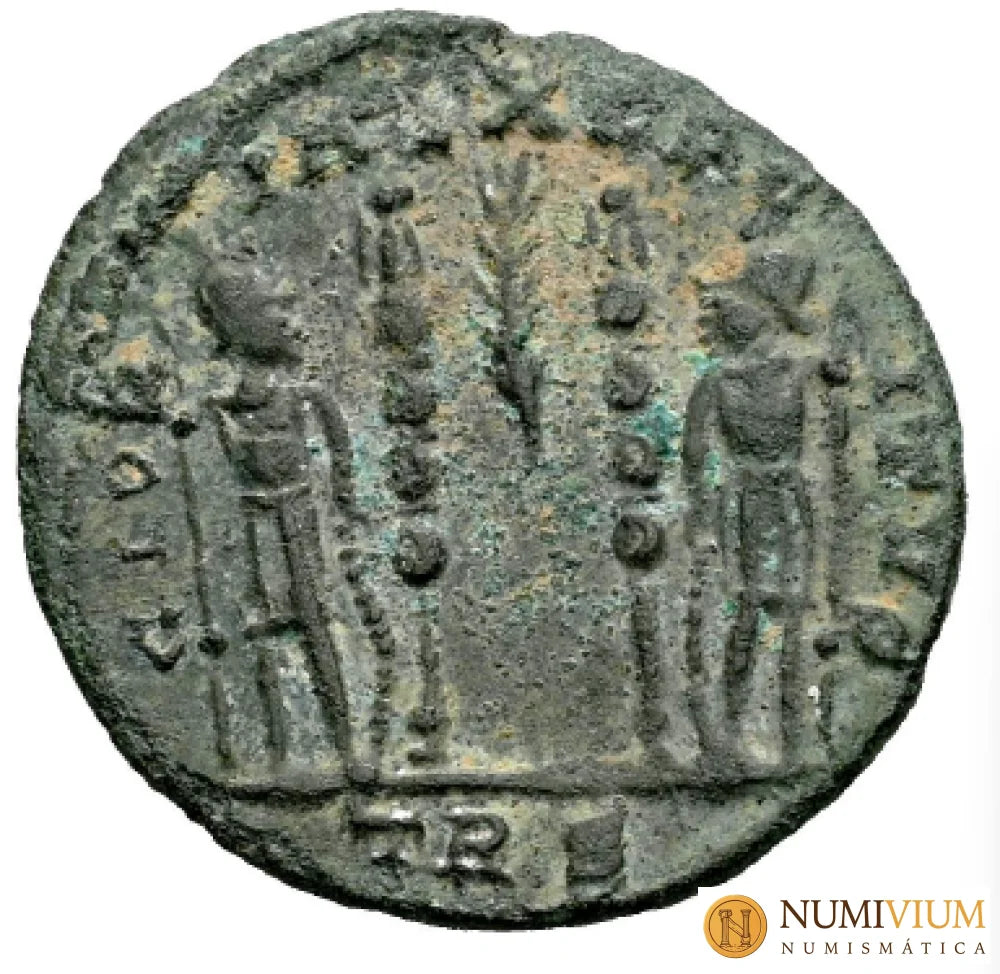 Constancio II. Follis. 333-334 d.C. Treveri. (Ric VII-558 var.).
