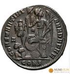 Constantino I. Follis. 328 d.C. Constantinopla. (Ric-VII 35)