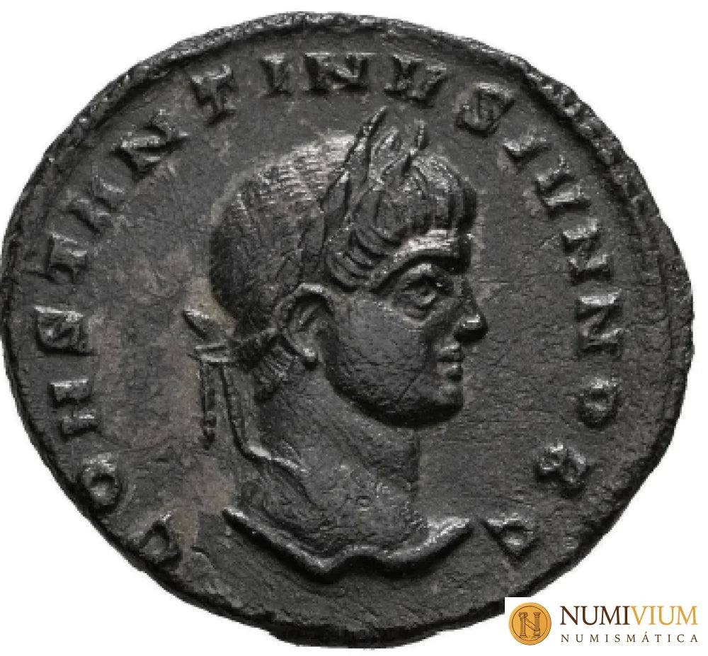 Constantino II. Follis. 320-321 d.C. Siscia. (Ric-VII 163).