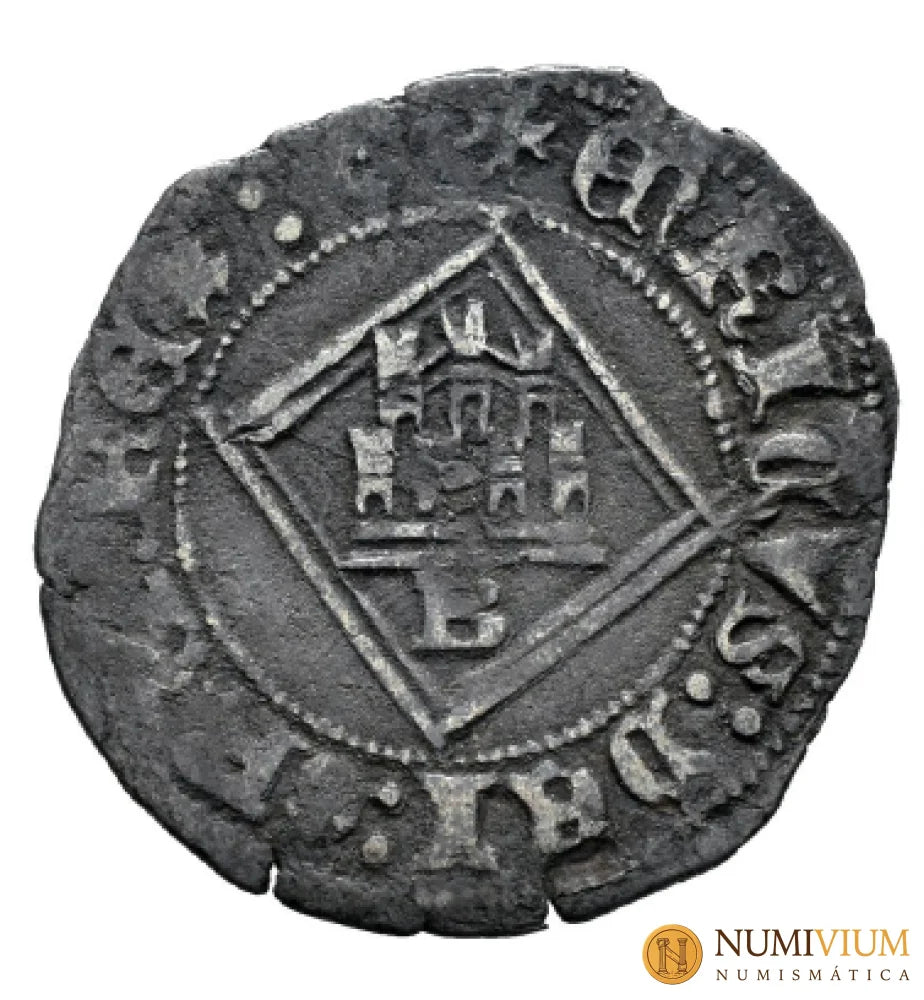 ENRIQUE IV (1399-1413). Blanca de rombo. Burgos. Escasa. MBC+.