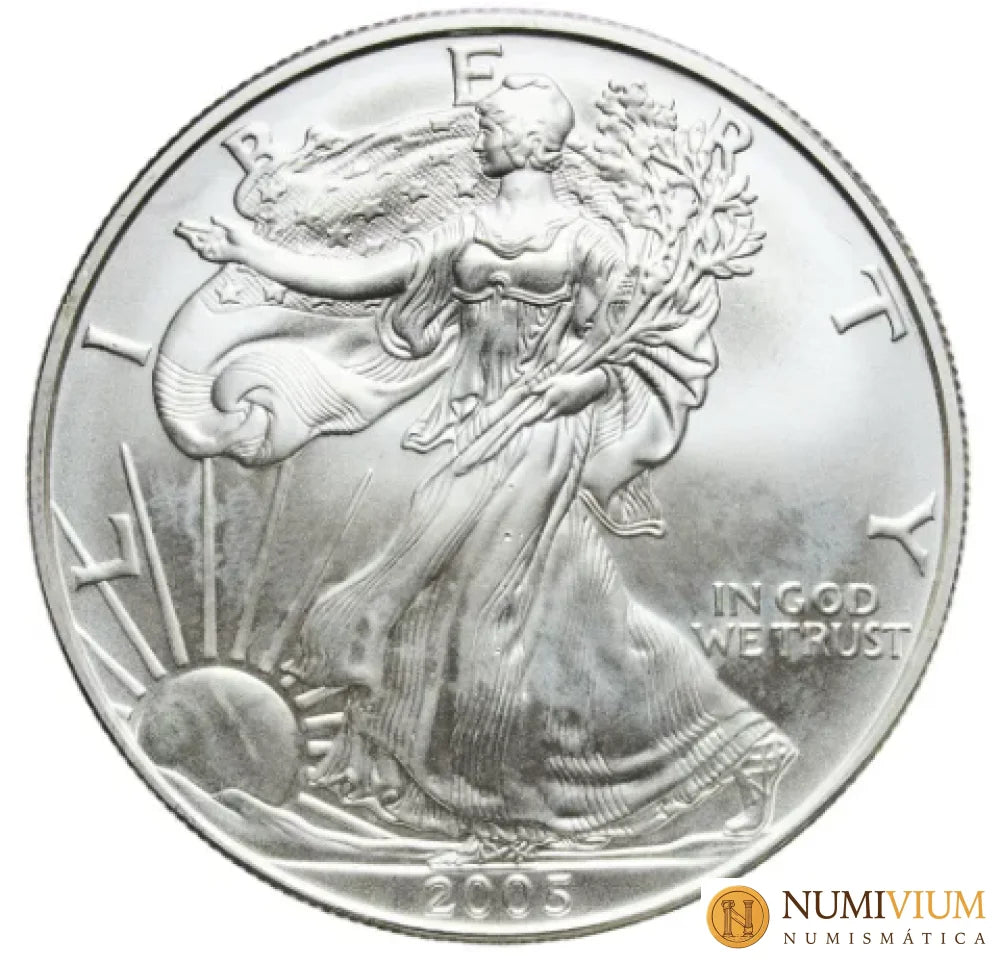 Estados Unidos, República Federal 2005, 1 Dólar ’American Silver Eagle’ (Copia) (Copia) (Copia) (Copia) (Copia) - Onza