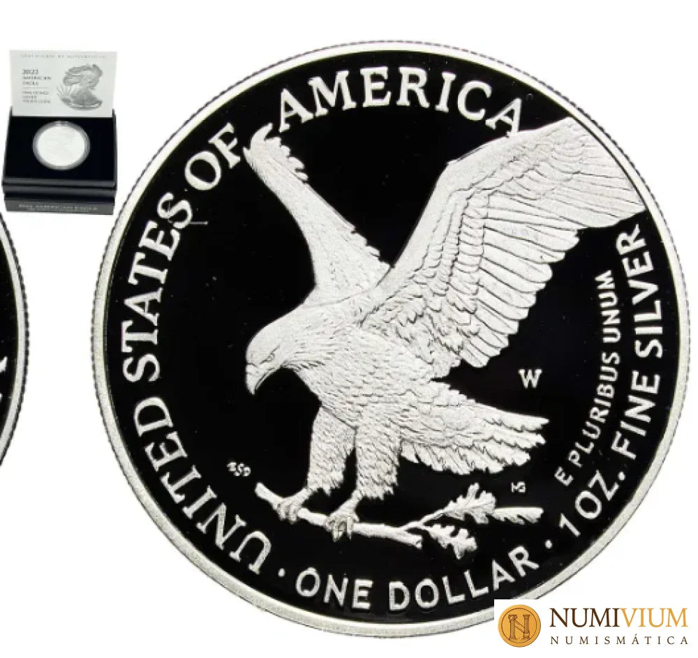 Estados Unidos. República Federal. 2022 W. 1 Dólar ’American Silver Eagle’. Nuevo reverso - Onza