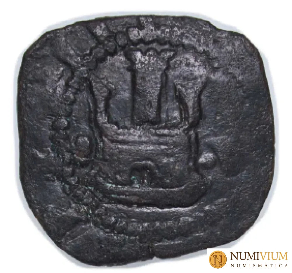 FELIPE II 1575–1585 2 maravedís de vellón de Felipe II ceca de La Coruña 2 maravedís
