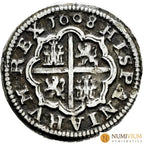 Felipe III (1598-1621). 1 real. 1608. Segovia. Escasa. MBC+