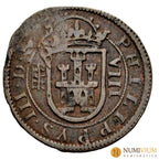 Felipe III (1598-1621). 8 maravedís. 1606. Segovia. Resello XII Resellos