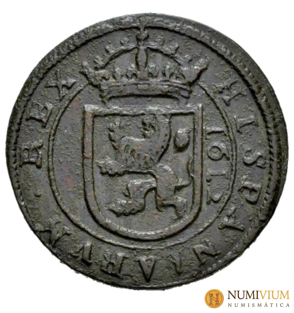 Felipe III (1598-1621). 8 maravedís. 1612. Segovia.