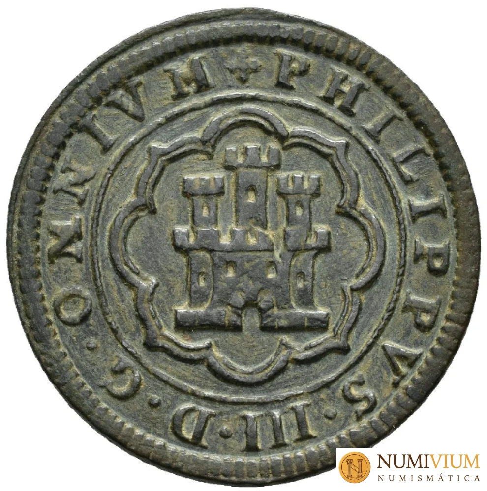 FELIPE III. 4 maravedís. Segovia. 1599. MBC+ Bellos