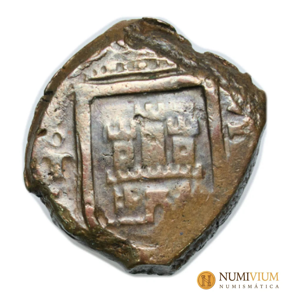 Felipe IV. 8 maravedís. 1623. Toledo. Acuñada a martillo