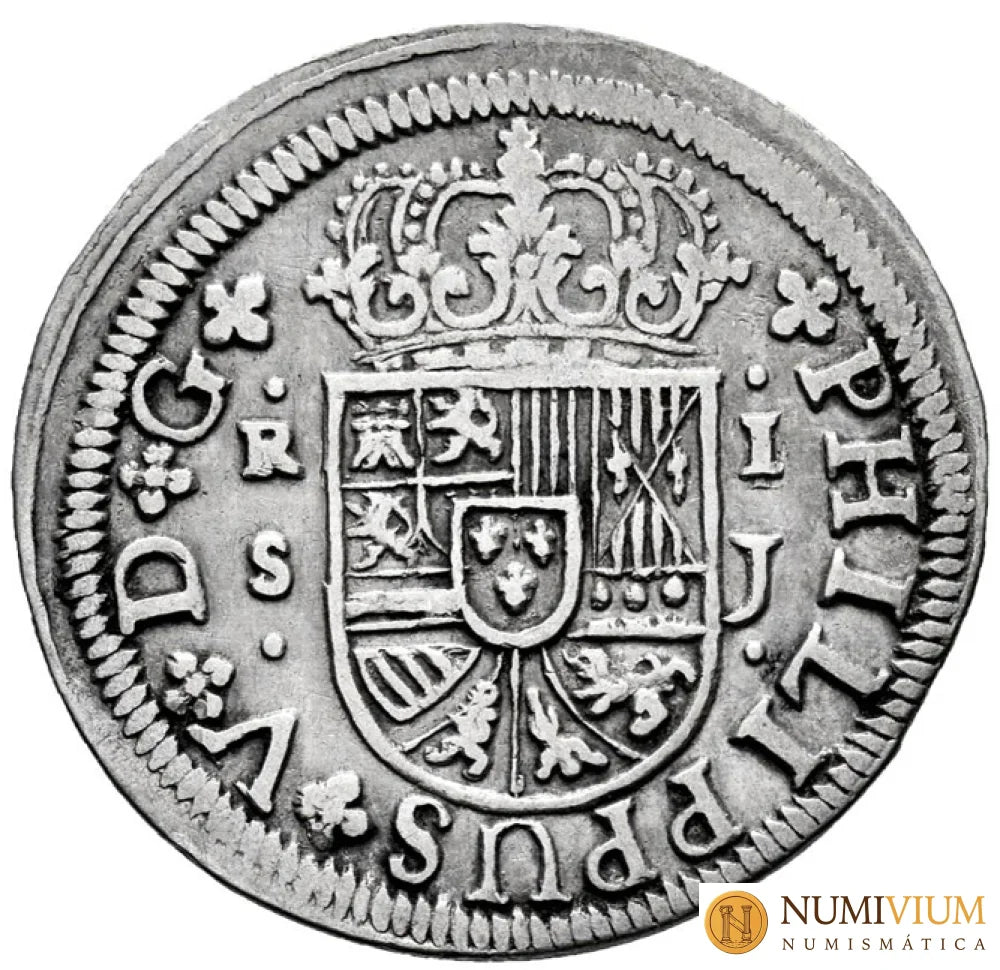Felipe V (1700-1746). 1 real. 1720. Sevilla. J. Fecha Rarísima. MBC+/MBC 1 Real