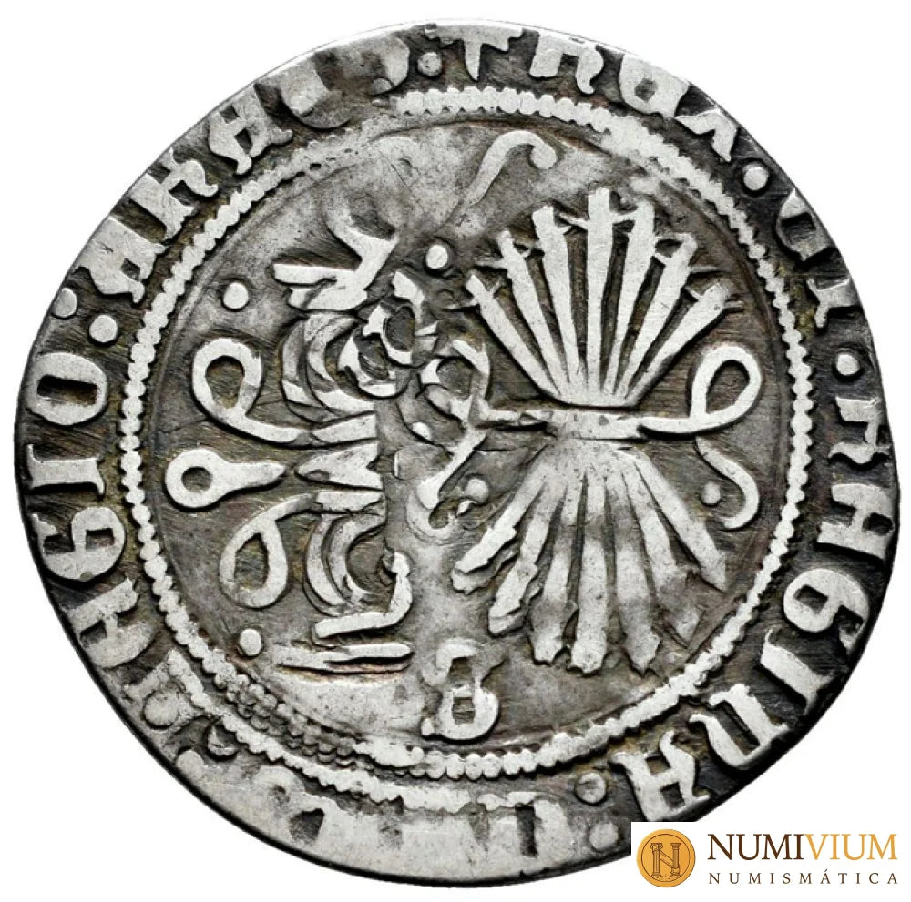 Fernando e Isabel (1474-1504). 1 real. Sevilla. Variante. Tipo escaso. 1 Real