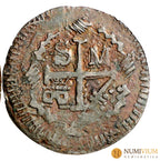 FERNANDO VII. 1/4 de real. 1820 Santa Marta. MBC