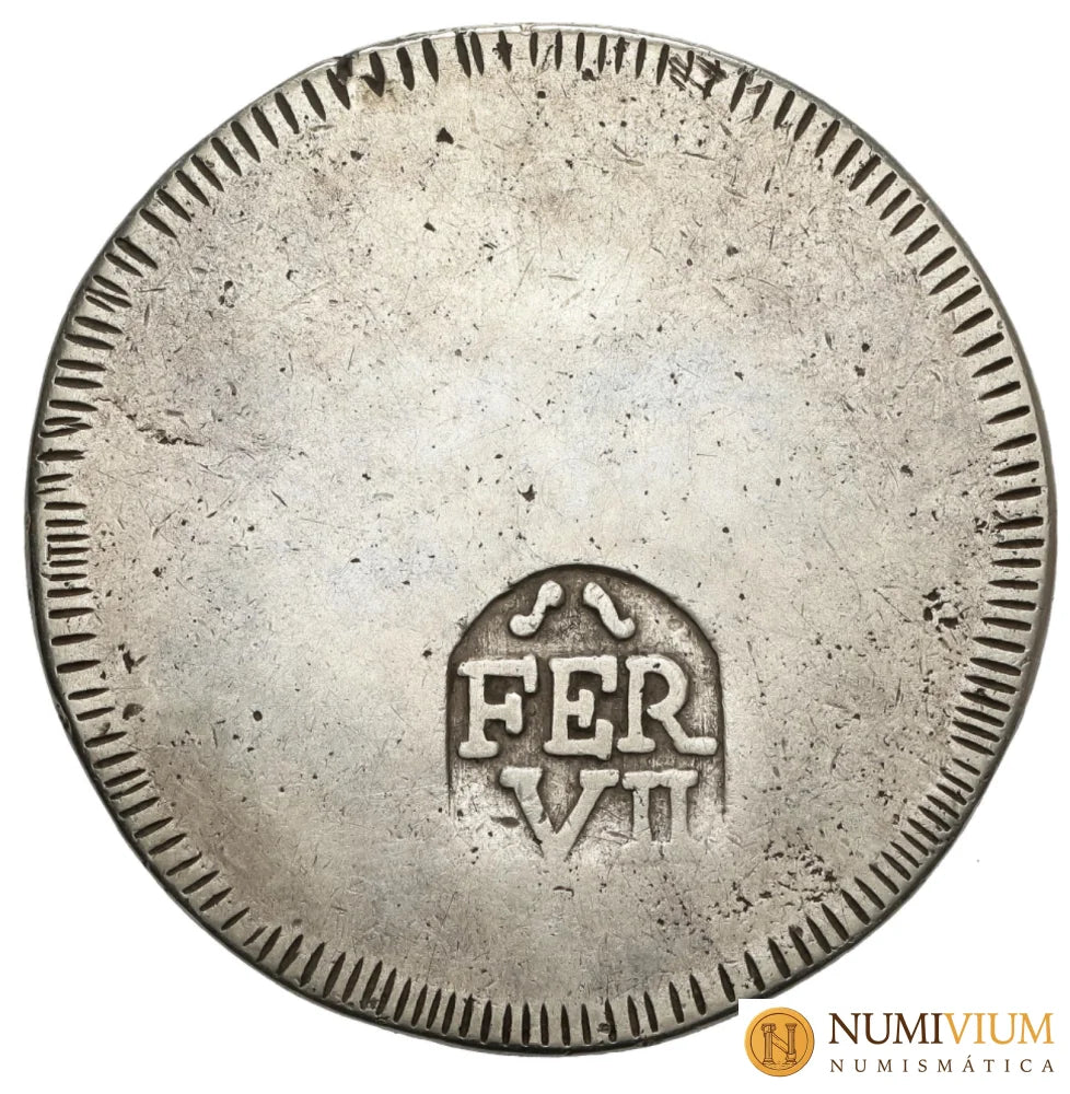 Fernando VII. 1 Duro. Gerona. 1808. MBC