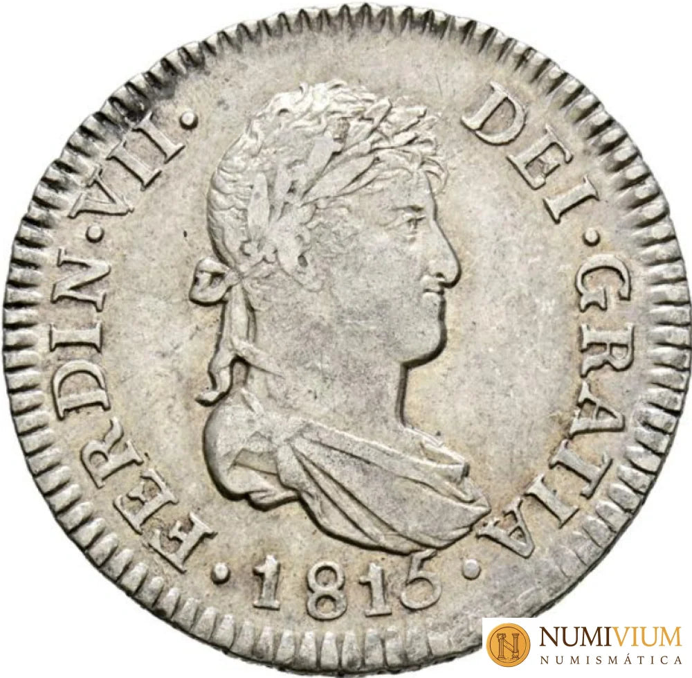 FERNANDO VII (1808-1833). 2 Reales. 1815. Sevilla CN. MBC+. Bella. Restos de brillo original.