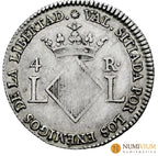FERNANDO VII (1808-1833). 4 reales. 1823. Valencia. Modulo de 2 reales. MBC+ 4 Reales