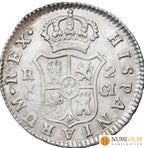 FERNANDO VII. 2 reales. 1811. Cádiz. Marca de ceca grande. MBC