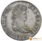 FERNANDO VII. 2 reales. 1812. Cataluña SF (acuñada en Mallorca). MBC+/MBC