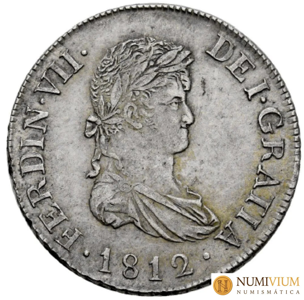 FERNANDO VII. 2 reales. 1812. Cataluña SF (acuñada en Mallorca). MBC+/MBC