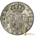 FERNANDO VII. 2 reales. 1826. Madrid. Muy bella brillo original. S/C-